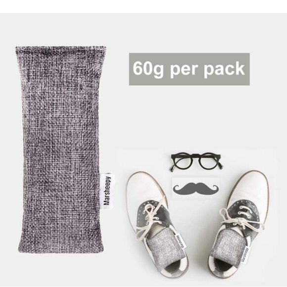 Marsheepy Natural Bamboo Charcoal Bags, Shoe Deodorizer and Odor Remover - Picture 4 of 7